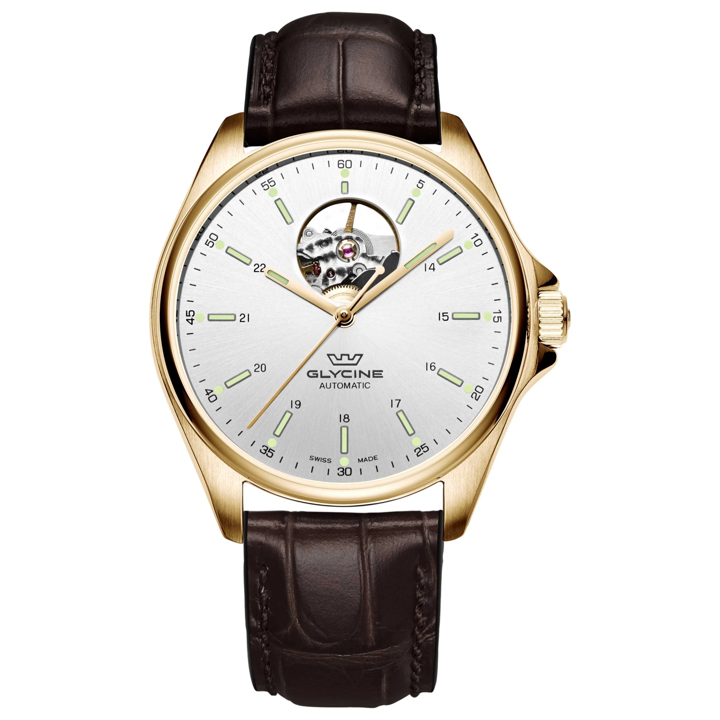 Glycine Combat Classic Open Heart Men's Watch GL0121